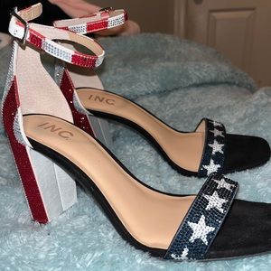AMERICAN FLAG RHINESTONE HEELS